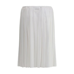 Saia midi de malha Prada