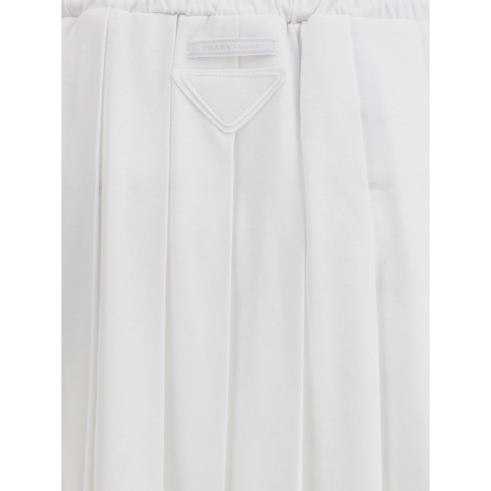 Saia midi de malha Prada