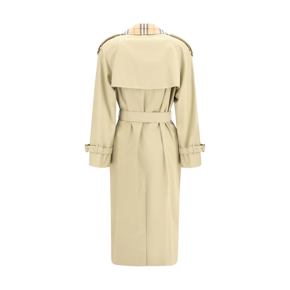 Sobretudo Burberry Castleford com gola Archive Check