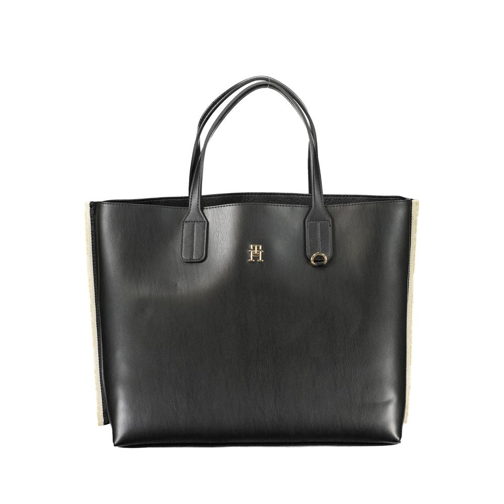 Bolsa Tommy Hilfiger Preta de Polietileno