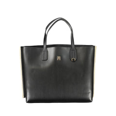 Bolsa Tommy Hilfiger Preta de Polietileno
