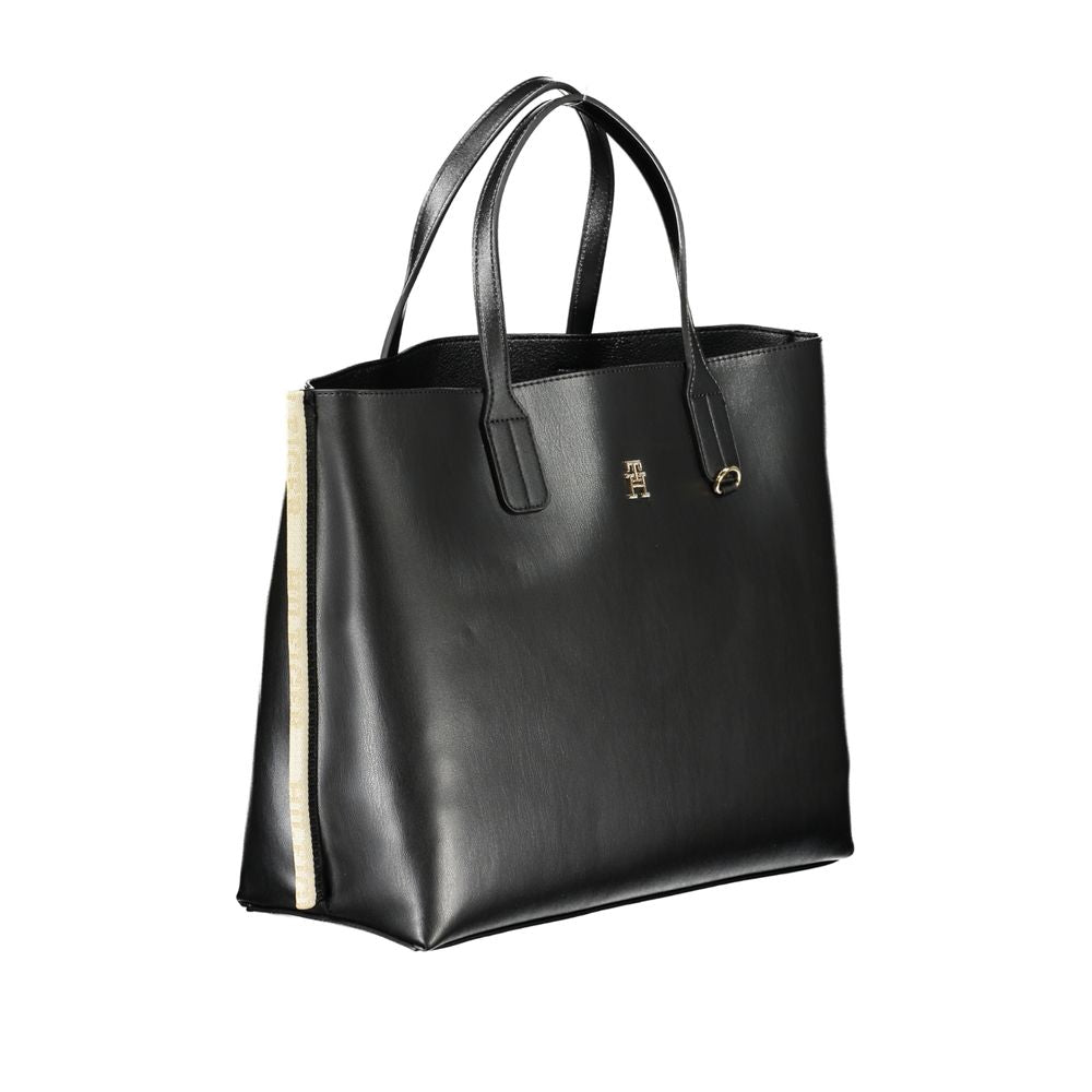Bolsa Tommy Hilfiger Preta de Polietileno
