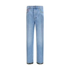 Jeans Valentino com detalhes florais