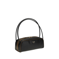 Bolsa de ombro de couro Prada