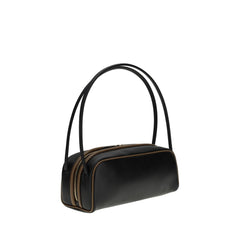 Bolsa de ombro de couro Prada