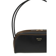 Bolsa de ombro de couro Prada