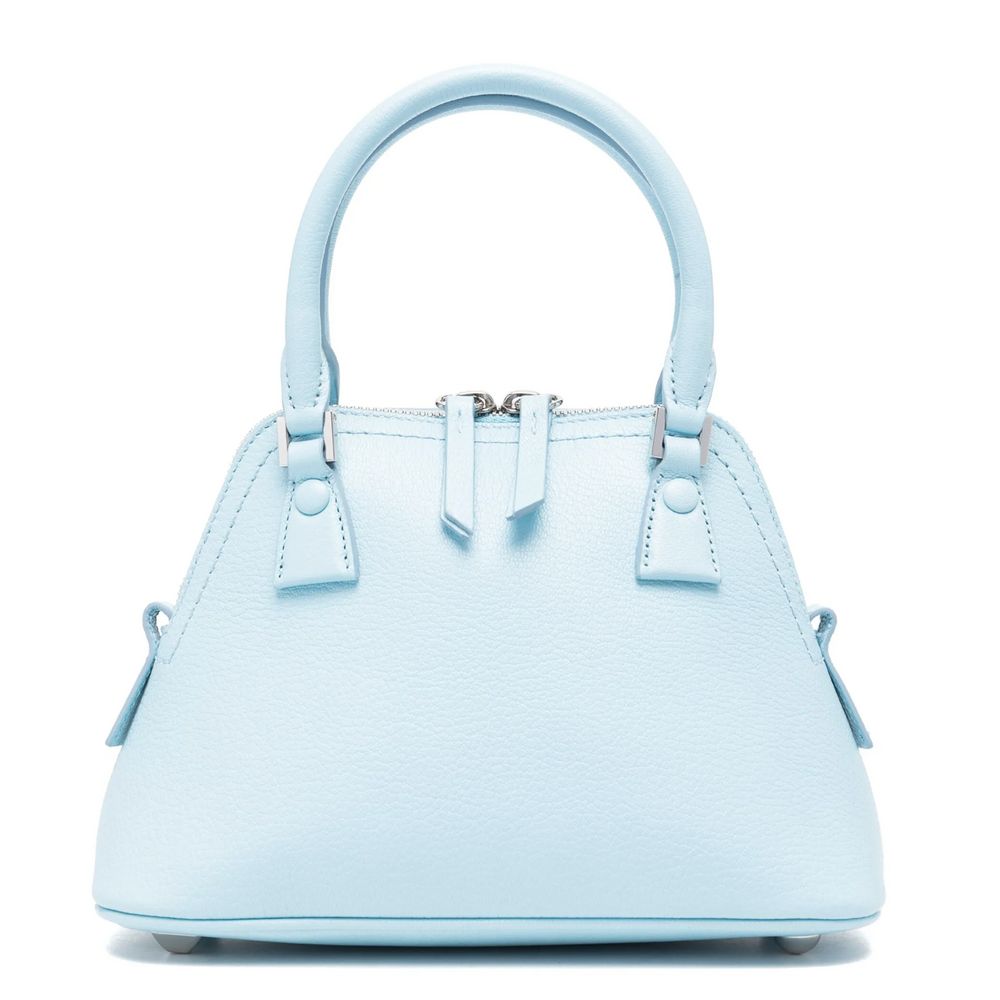 Bolsa de couro azul Maison Margiela
