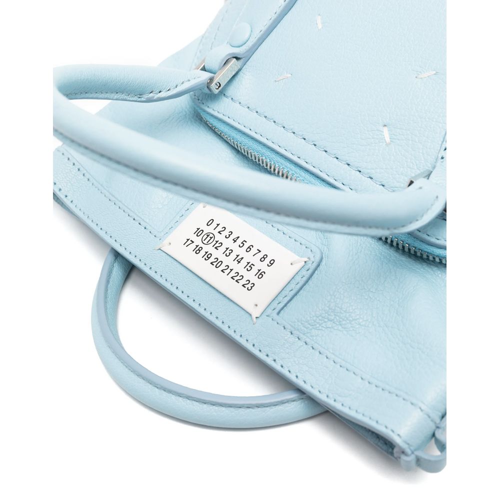 Bolsa de couro azul Maison Margiela