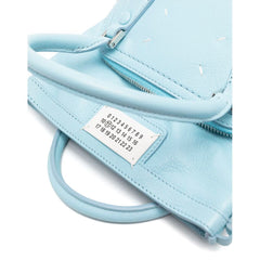 Bolsa de couro azul Maison Margiela