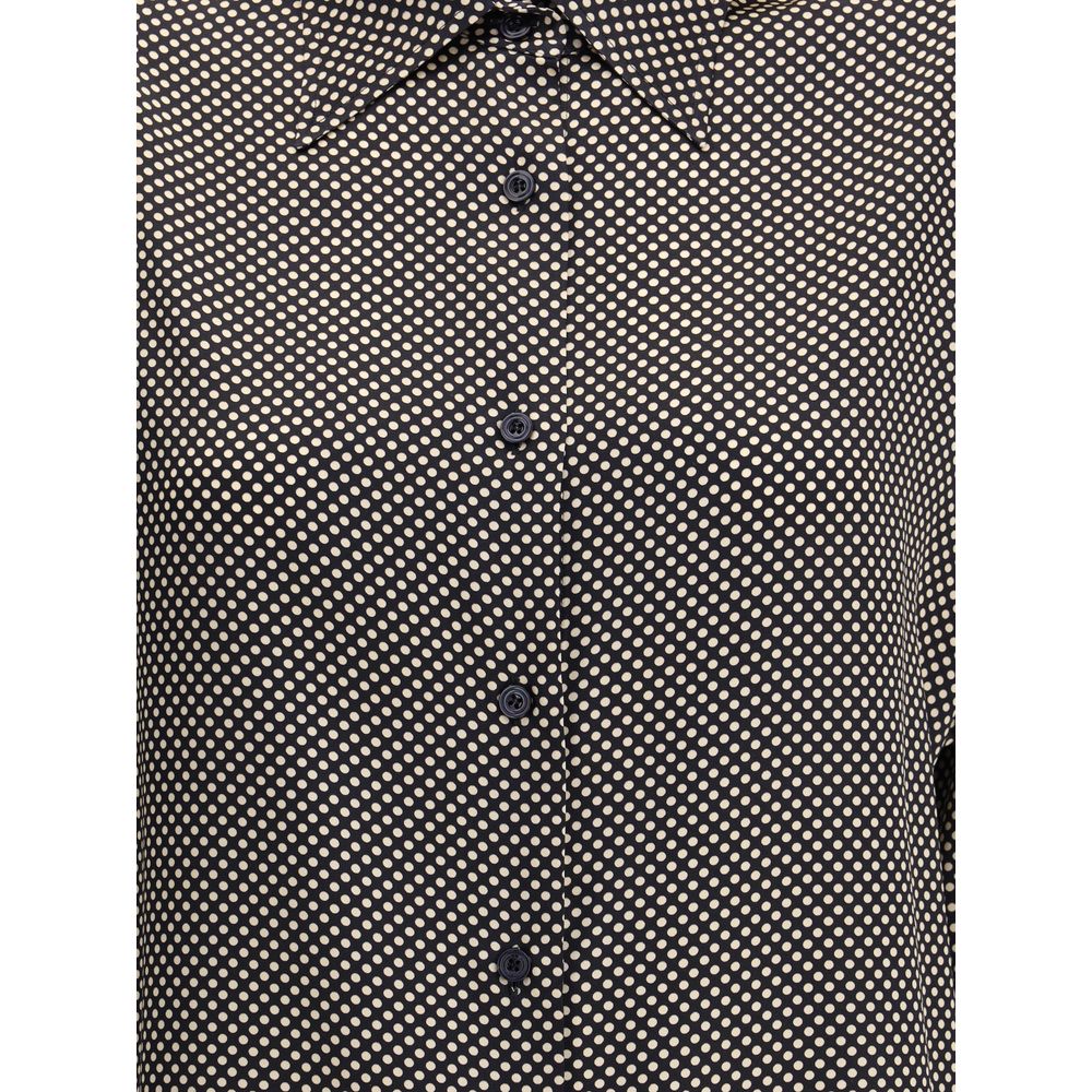 Camisa de seda com bolinhas Tom Ford