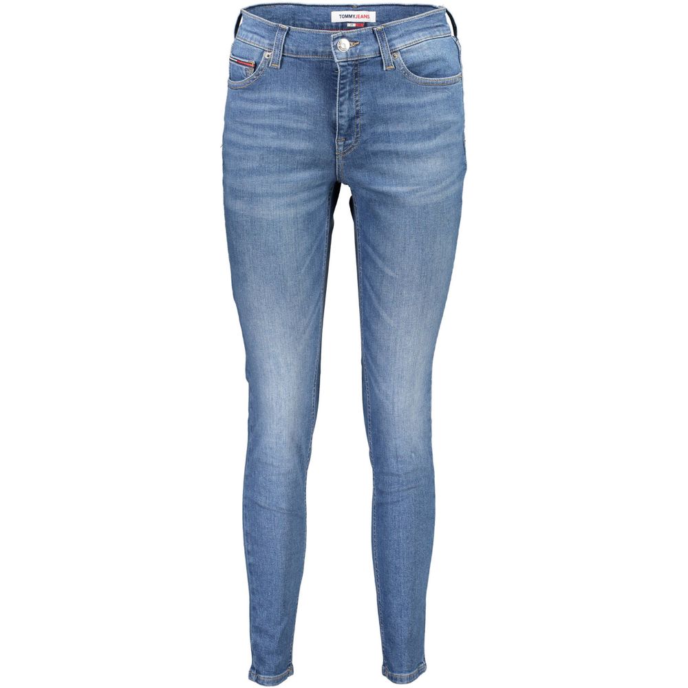 Calça Jeans Skinny Feminina Tommy Hilfiger Azul Claro Algodão