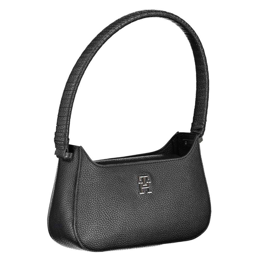 Bolsa Tommy Hilfiger Preta de Polietileno