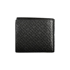 Carteira Tommy Hilfiger Sleek de couro com porta-moedas