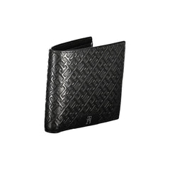 Carteira Tommy Hilfiger Sleek de couro com porta-moedas