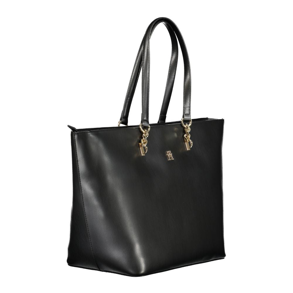 Bolsa Tommy Hilfiger Preta de Polietileno