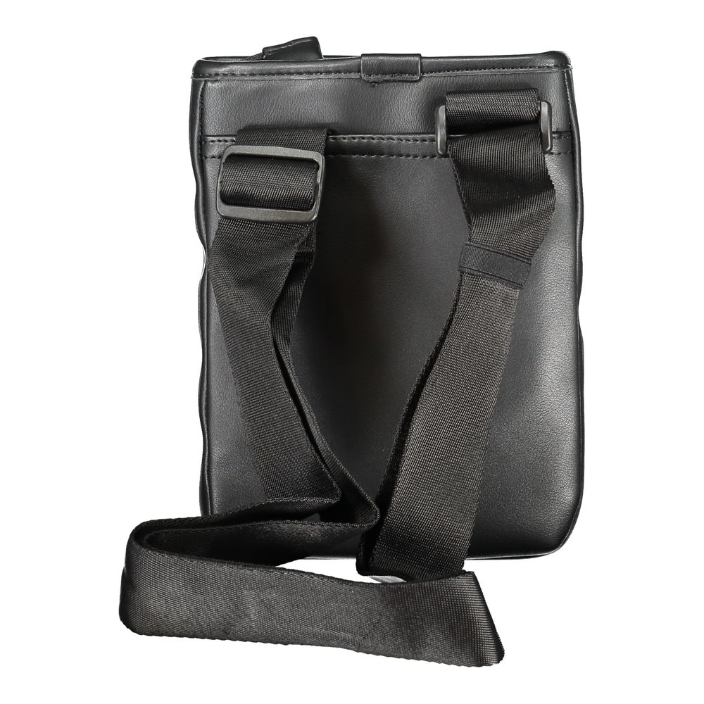 Bolsa de ombro Tommy Hilfiger preta de polietileno