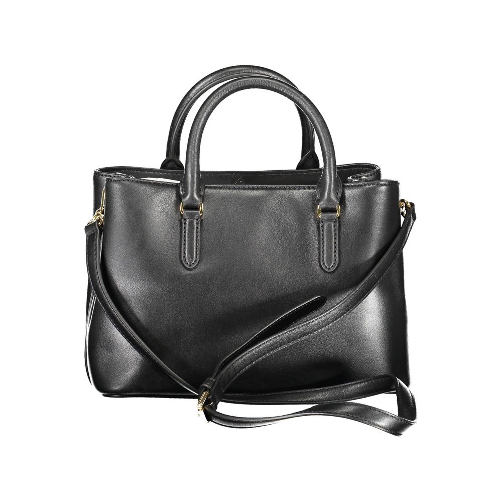 Bolsa de couro preta Ralph Lauren