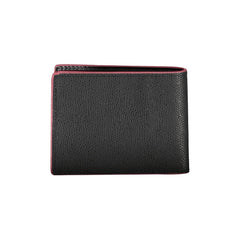 Tommy Hilfiger Carteira de couro elegante com detalhes em contraste