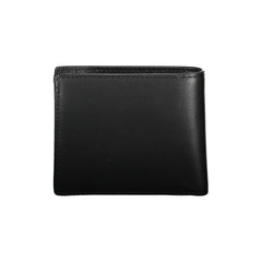 Carteira Tommy Hilfiger Sleek de couro preto para o homem moderno