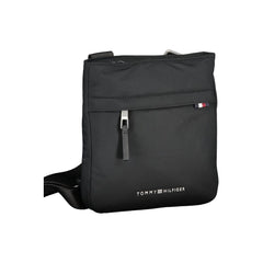 Bolsa de ombro Tommy Hilfiger preta de poliéster