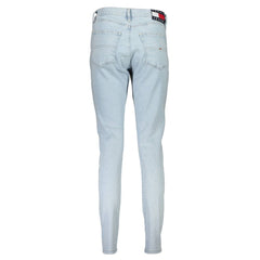 Calça Jeans Tommy Hilfiger Azul Claro Algodão Feminina
