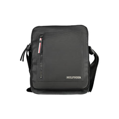 Bolsa de ombro Tommy Hilfiger preta de polietileno