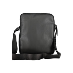 Bolsa de ombro Tommy Hilfiger preta de polietileno