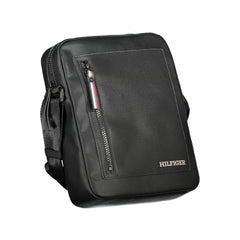 Bolsa de ombro Tommy Hilfiger preta de polietileno