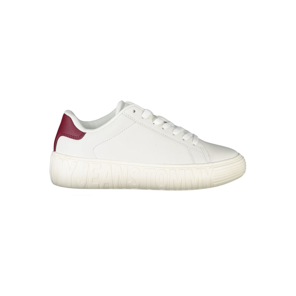 Tênis Tommy Hilfiger Branco de Couro Feminino