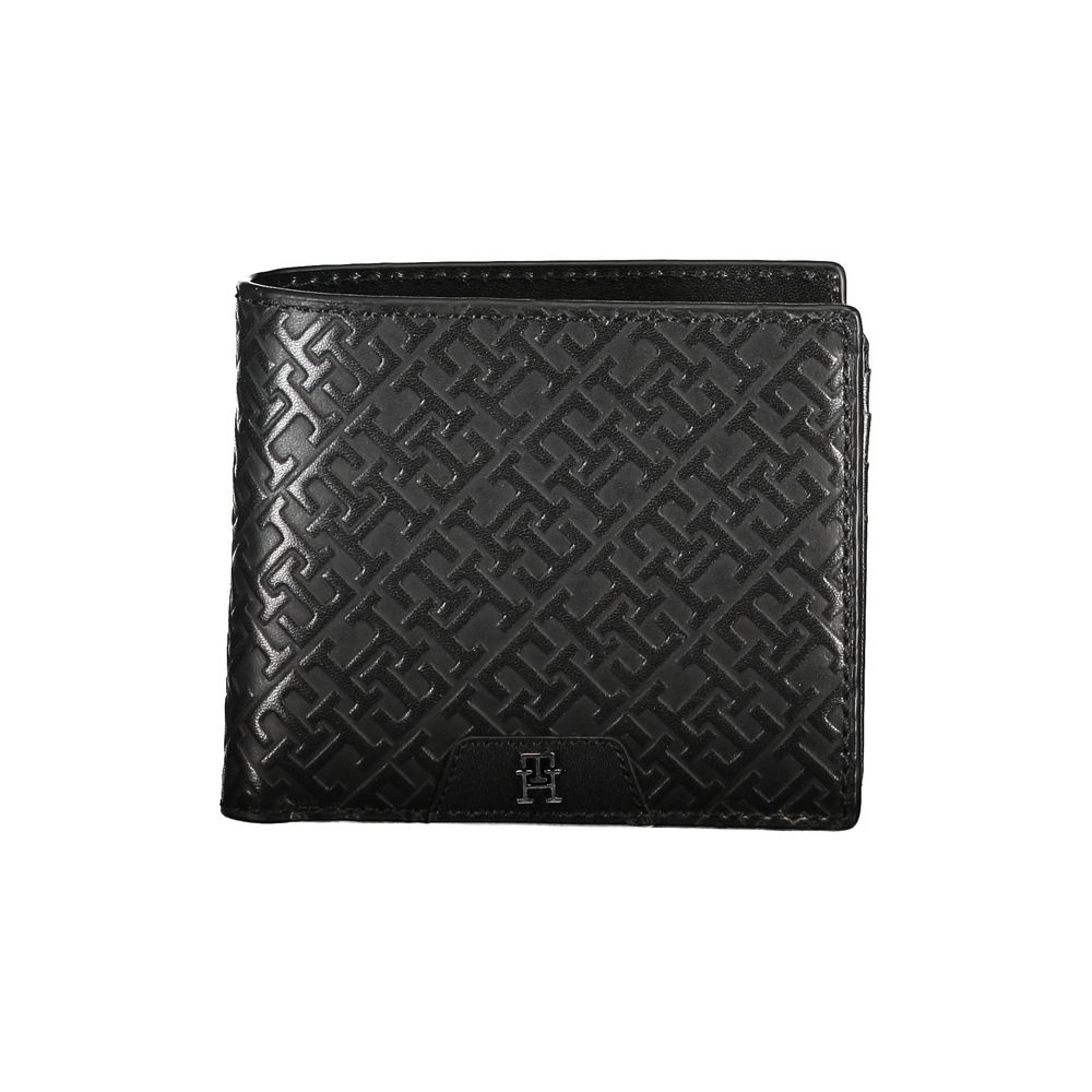 Carteira de couro elegante Tommy Hilfiger com porta-moedas