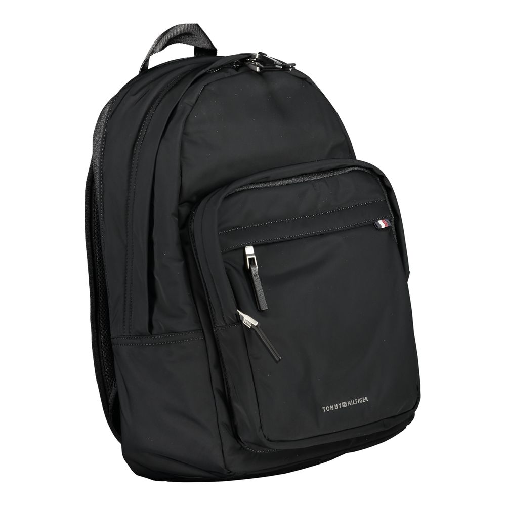 Mochila Tommy Hilfiger de poliéster preta
