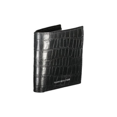 Carteira de couro preta Tommy Hilfiger