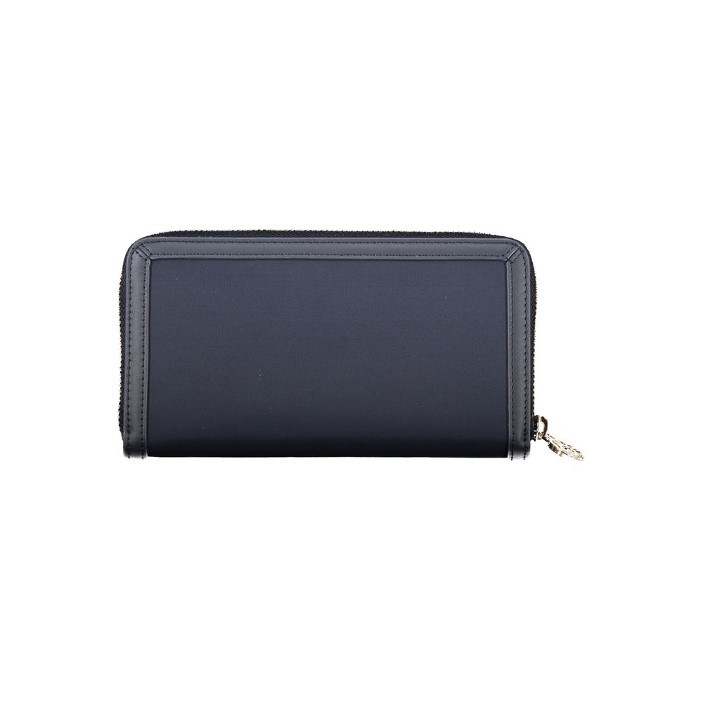 Carteira Tommy Hilfiger Chic Sustentável Azul com Zíper Seguro