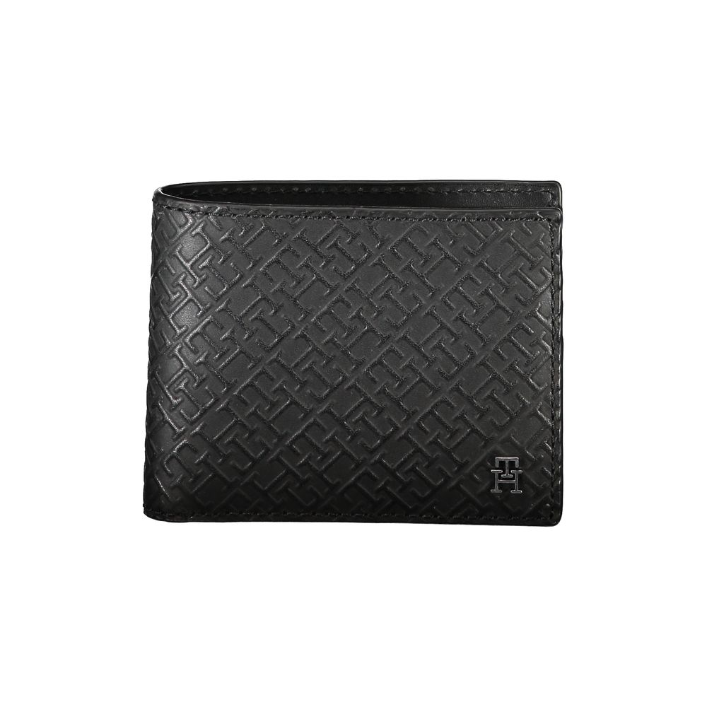 Tommy Hilfiger Carteira Dupla de Couro Elegante com Detalhes em Contraste