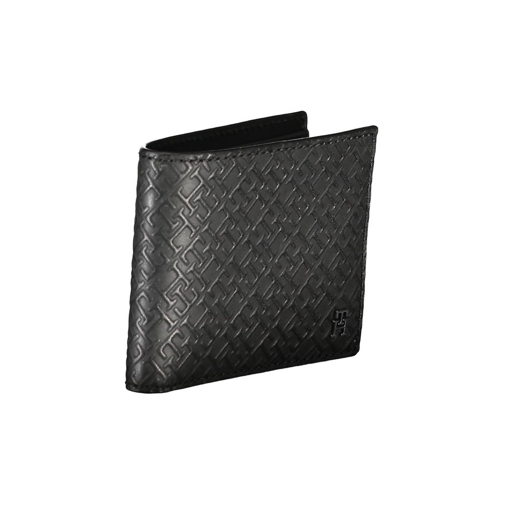 Tommy Hilfiger Carteira Dupla de Couro Elegante com Detalhes em Contraste