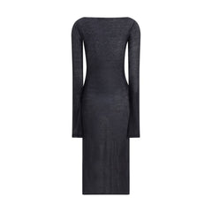 Vestido longo de jersey Miu Miu