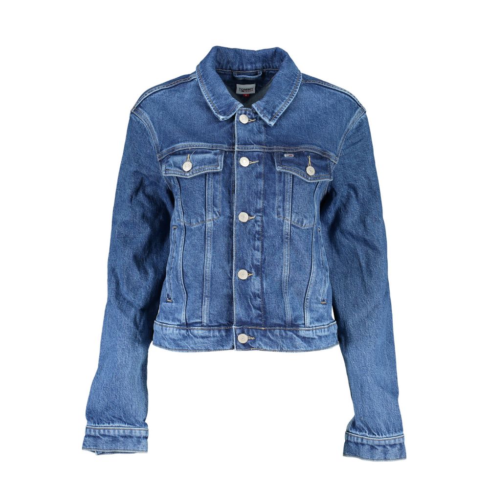 Jaqueta Tommy Hilfiger Azul Algodão Feminina