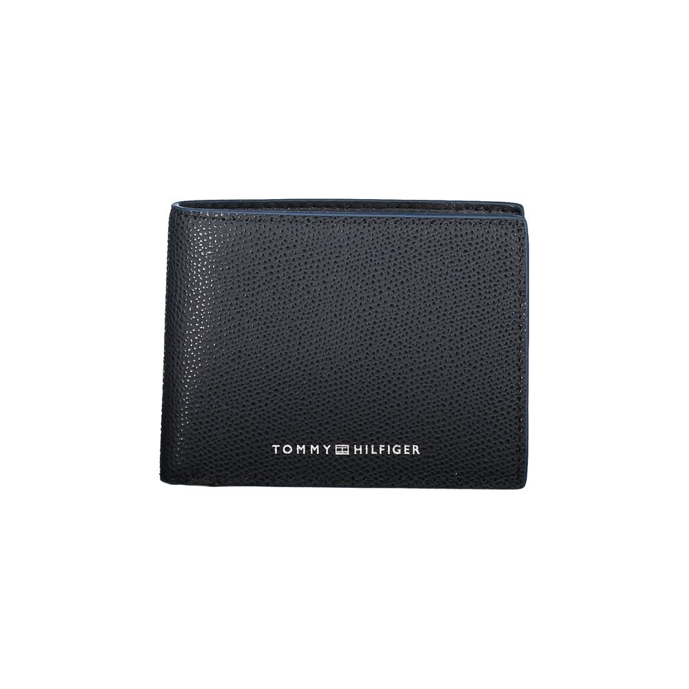 Carteira de couro elegante Tommy Hilfiger com dois compartimentos