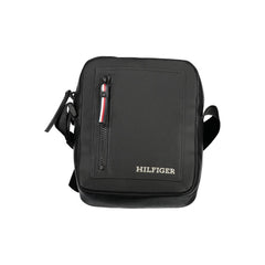 Bolsa de ombro Tommy Hilfiger preta de polietileno