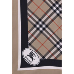 Cachecol xadrez de seda Burberry