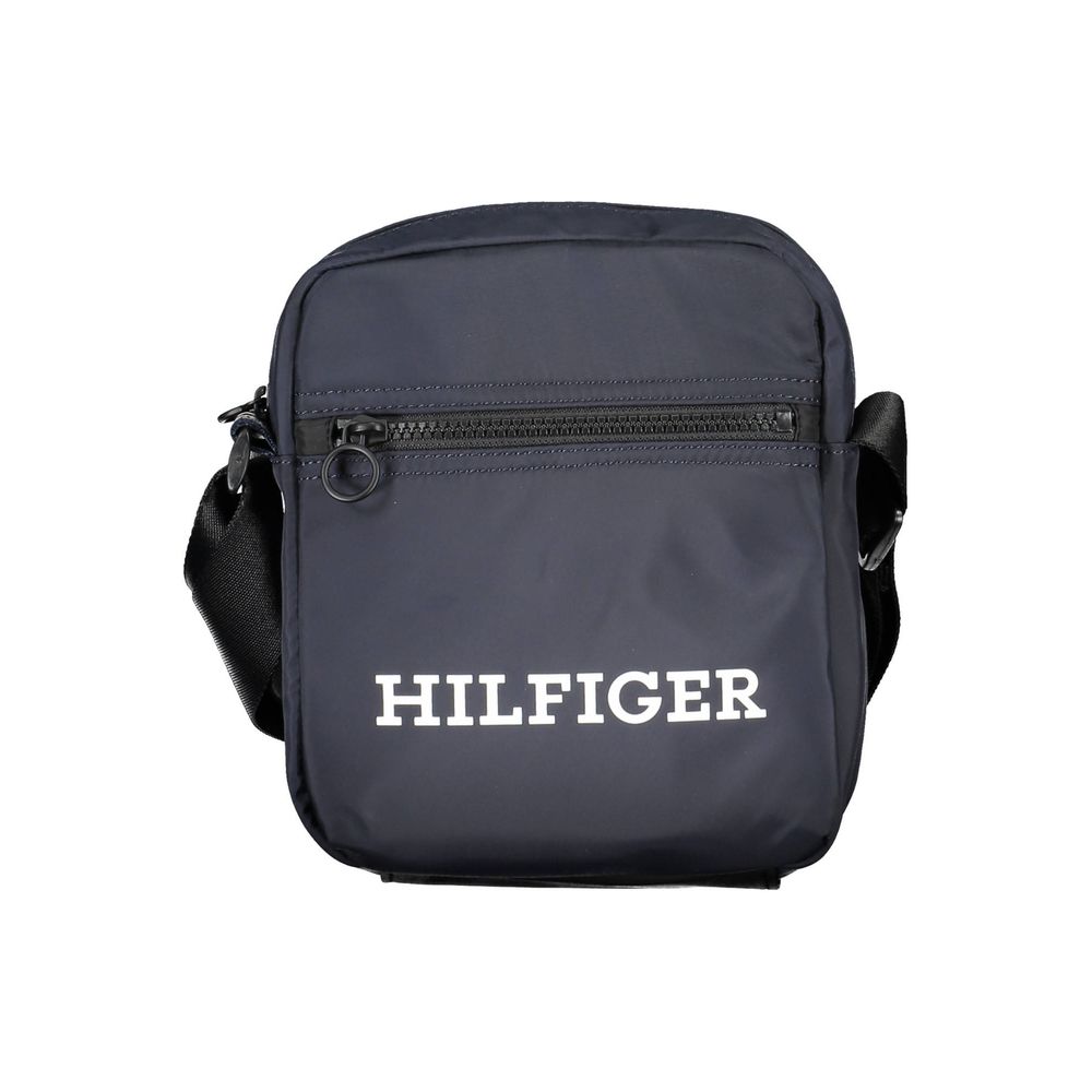 Bolsa de ombro masculina Tommy Hilfiger em poliéster azul
