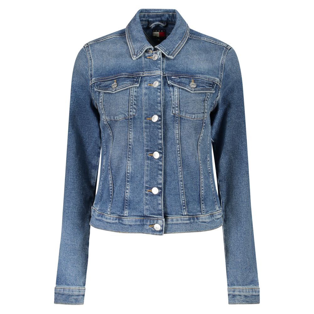 Jaqueta Tommy Hilfiger Azul Algodão Feminina