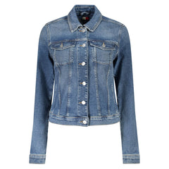 Jaqueta Tommy Hilfiger Azul Algodão Feminina