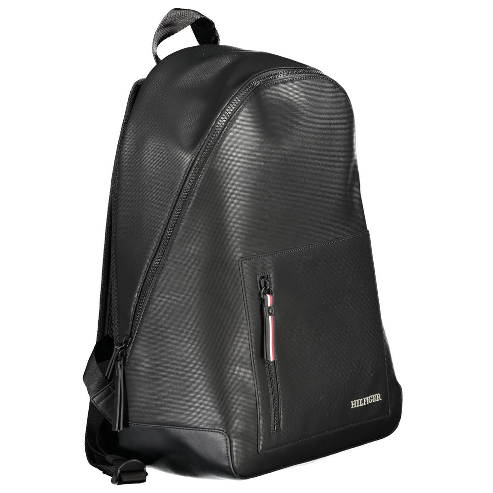 Mochila Tommy Hilfiger de poliéster preta