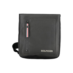 Bolsa de ombro Tommy Hilfiger preta de polietileno
