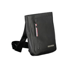 Bolsa de ombro Tommy Hilfiger preta de polietileno