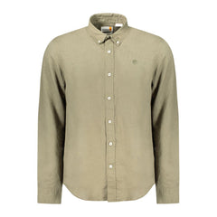 Camisa de algodão verde Timberland