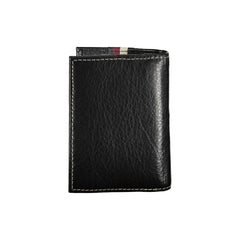 Porta-cartões Tommy Hilfiger em couro preto masculino