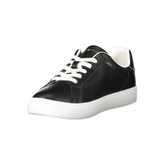 Tênis Tommy Hilfiger Preto de Couro Feminino