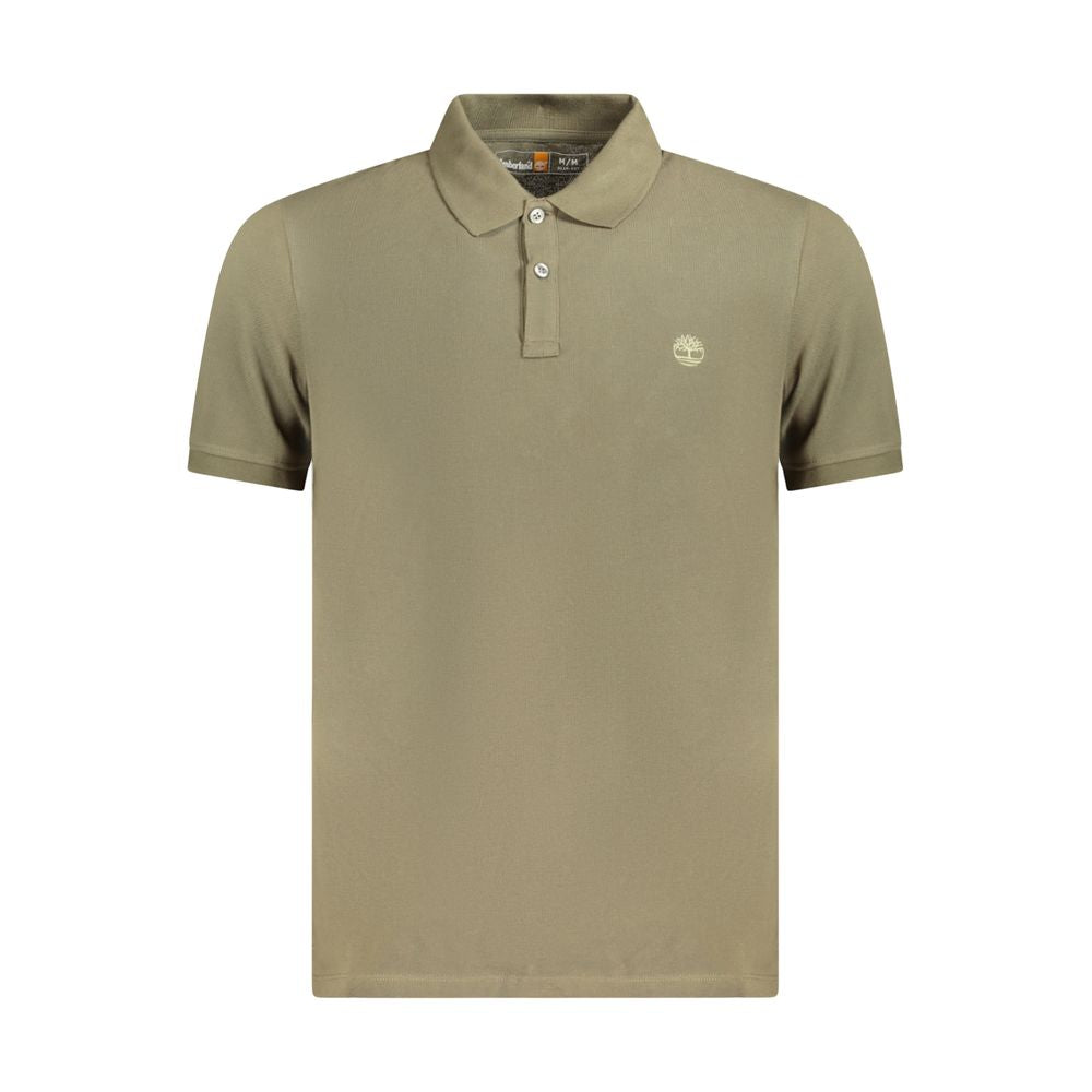 Camisa polo de algodão verde Timberland